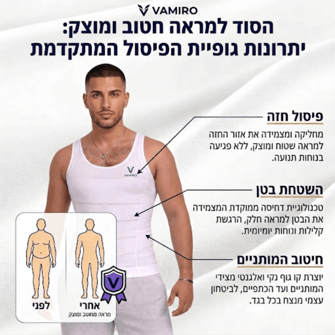™TitanFit - הגופייה החכמה לעיצוב, חיטוב ויציבה מנצחת